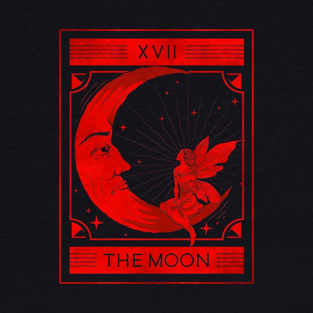 Fairycore Aesthetic Tarot Card The Moon Fairy by Alex21